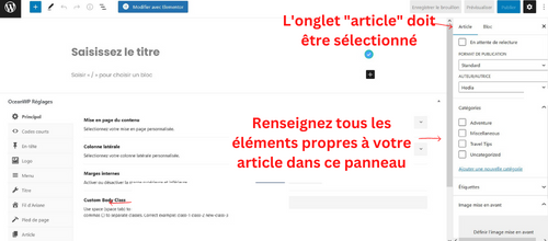 ajouter de nouveaux articles WordPress